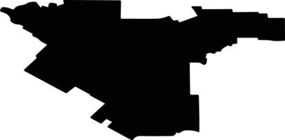 Timashyovsky District Russia silhouette map vector
