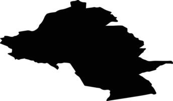 Time nor Norway silhouette map vector