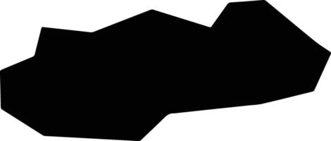 Tingsryd Sweden silhouette map vector