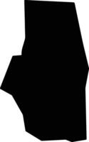 TIYEGLO Somalia silhouette map vector