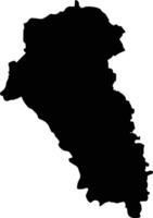 Tlacotalpan Mexico silhouette map vector
