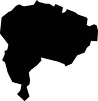 Tlayacapan Mexico silhouette map vector