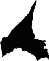 Tocaima Colombia silhouette map vector