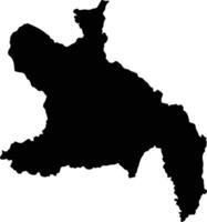 Tocache Peru silhouette map vector