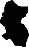 Todee Liberia silhouette map vector