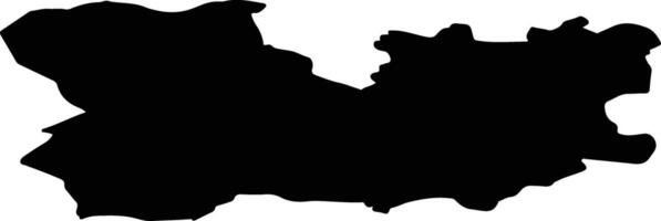 Tokke nor Norway silhouette map vector