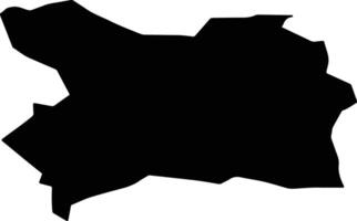 Tolbo Mongolia silhouette map vector