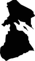 Tol Micronesia silhouette map vector