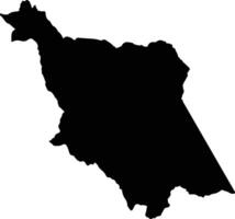 Toledo Colombia silhouette map vector