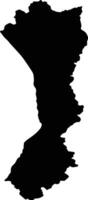 Tomarinsky District Russia silhouette map vector