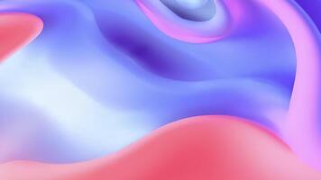 3D abstract fluid animation with smooth pastel gradient waves. Futuristic motion background with Seamless looping in soft blue and pink colors. Great for modern design technology, and creative visuals video