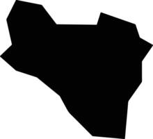 Tonami Japan silhouette map vector