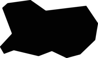 Tonghexian China silhouette map vector