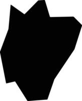Tongjiangxian China silhouette map vector