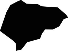 Tongrim North Korea silhouette map vector