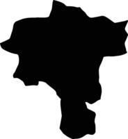 Torbat e Heydarieh Iran silhouette map vector