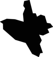 Torit South Sudan silhouette map vector