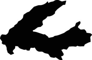 Totutla Mexico silhouette map vector