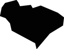 Touei Japan silhouette map vector