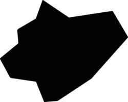 Trachypedoula Cyprus silhouette map vector