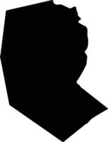 Trou Cochon Marc Saint Lucia silhouette map vector