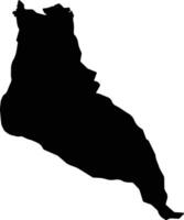 Tsa le Moleka Lesotho silhouette map vector