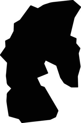 Tsamba Magotsi Gabon silhouette map