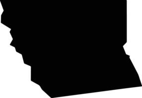 Tsandi Namibia silhouette map vector