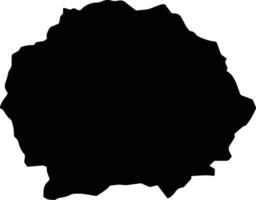 Tseza Bhutan silhouette map vector