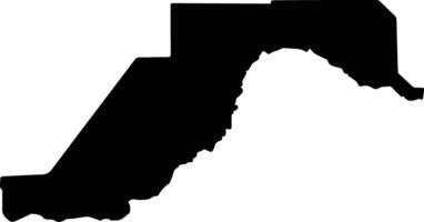 Tshabong Botswana silhouette map vector