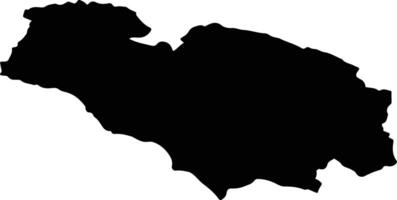 Tuapsinsky District Russia silhouette map vector