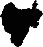 Tuchin Colombia silhouette map vector