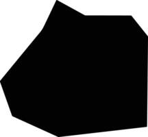 Tukjang North Korea silhouette map vector