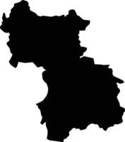 Tulcingo Mexico silhouette map vector