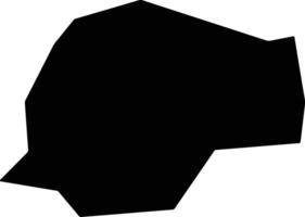 Tupanci do Sul Brazil silhouette map vector
