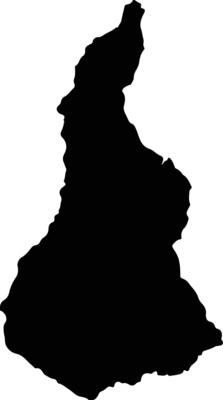 Tuquerres Colombia silhouette map