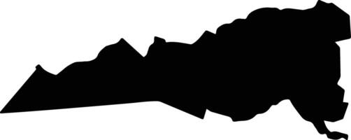 Turbo Kenya silhouette map vector