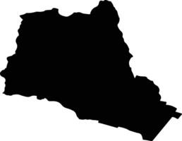 TURIA Romania silhouette map vector