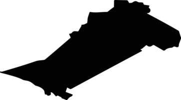 Turku pag Latvia silhouette map vector
