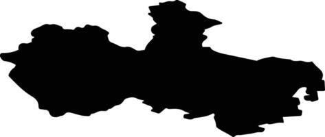 Turlavas pag Latvia silhouette map vector