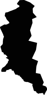 Tursunzoda District Tajikistan silhouette map