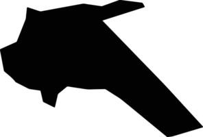 Turtkul Uzbekistan silhouette map vector