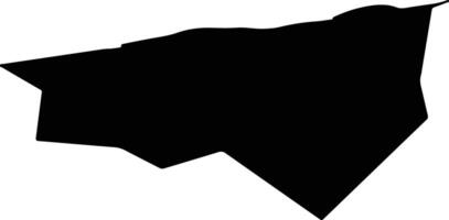 Tutrakan Bulgaria silhouette map vector