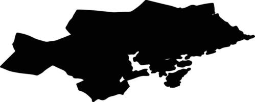 Tvedestrand nor Norway silhouette map vector