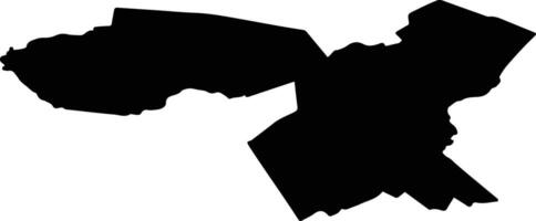 Twenterand Netherlands silhouette map vector