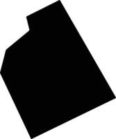 Twiggs United States silhouette map vector