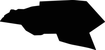 Tydal nor Norway silhouette map vector