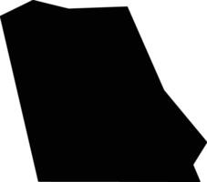 Tyler United States silhouette map vector