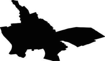 Tynaarlo Netherlands silhouette map vector