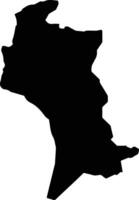U Micronesia silhouette map vector
